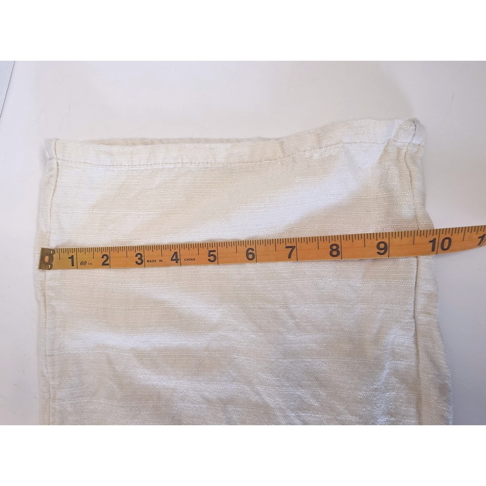 Urban Outfitters Wide Leg Linen Blend Trousers Cream Ivory SZ 0 2 Spots on Left - Picture 11 of 14